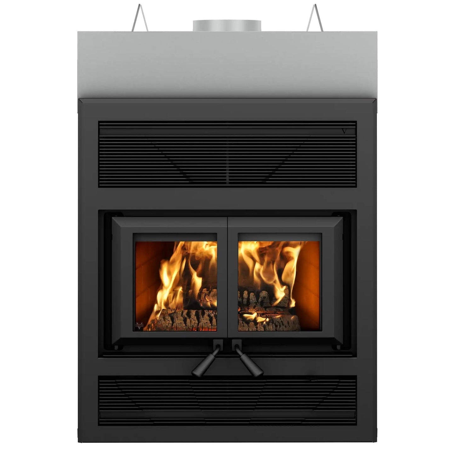 Ventis HE325 42" Black High-Efficiency Wood Burning Large Fireplace, EPA2020 Certified