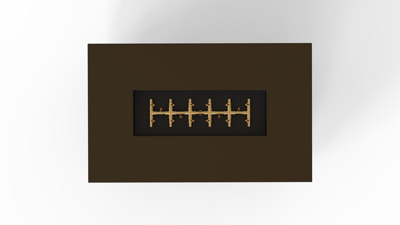 Warming Trends R48-Rectangle 48" x 30" x 18" Bronze Platinum Ignition Liquid Propane Fire Table