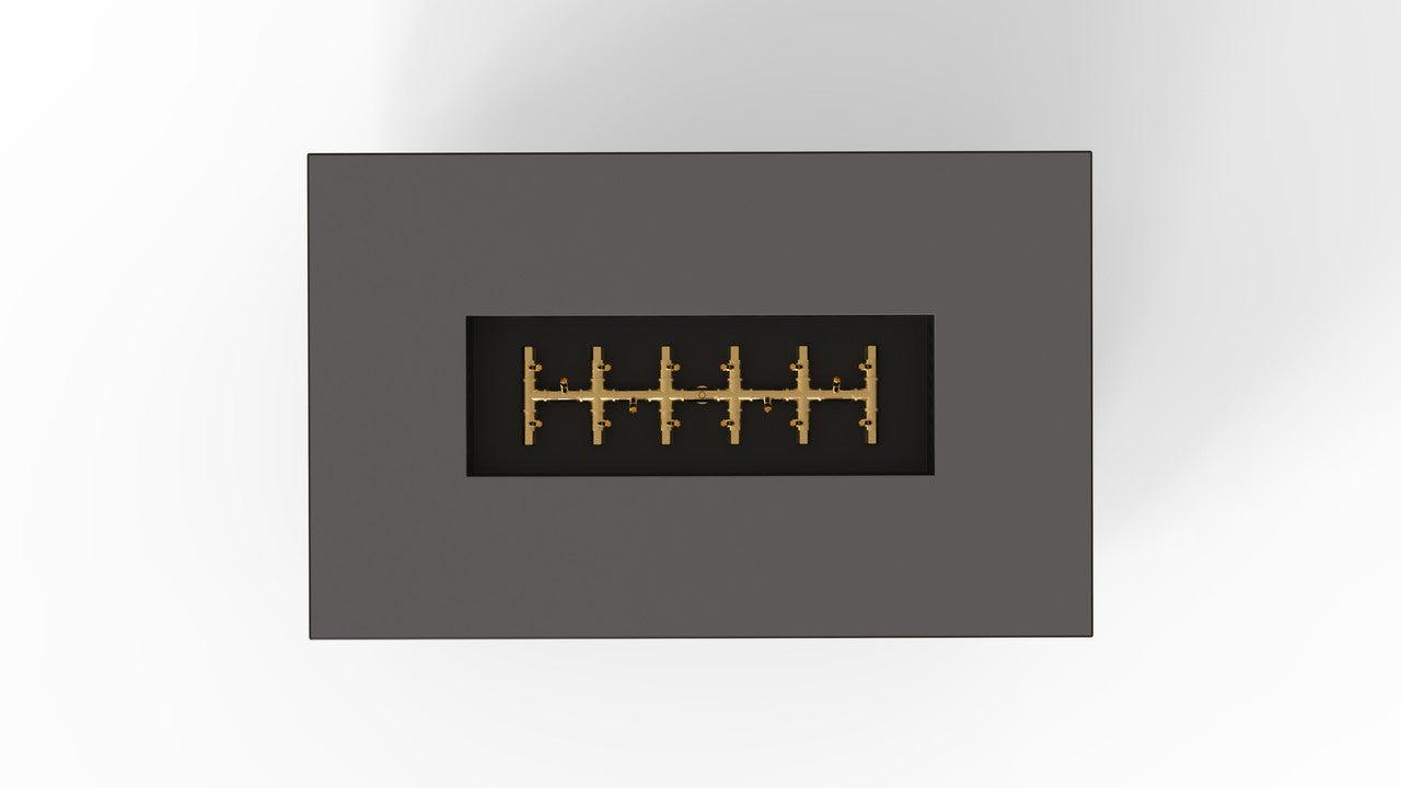 Warming Trends R48-Rectangle 48" x 30" x 18" Charcoal PBIK Ignition Natural Gas Fire Table