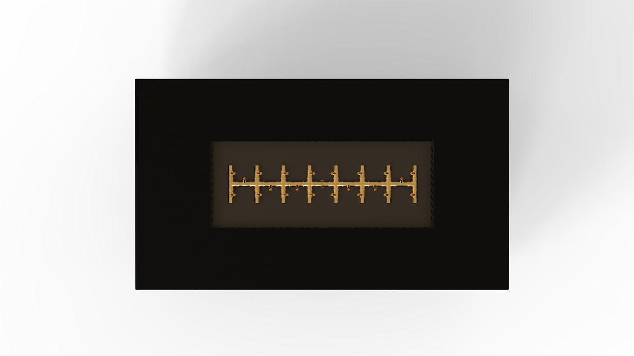 Warming Trends R60-Rectangle 60" x 34" x 18" Black PBIK Ignition Liquid Propane Fire Table