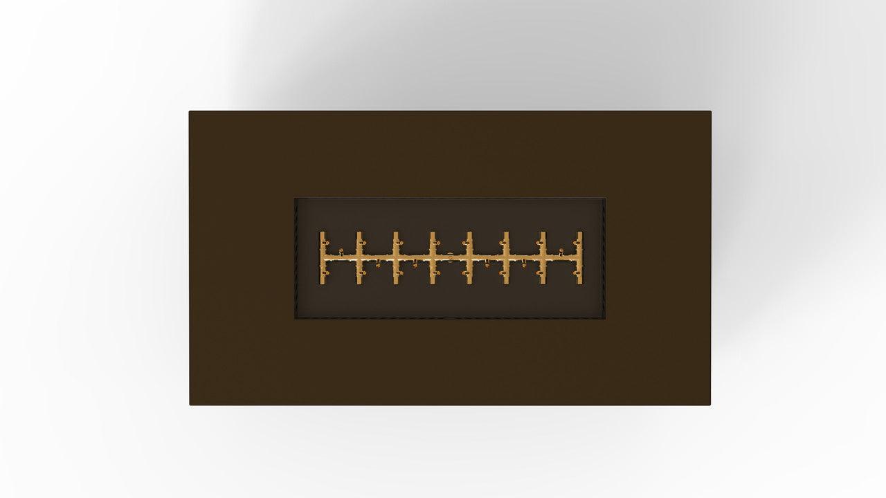 Warming Trends R60-Rectangle 60" x 34" x 18" Bronze PBIK Ignition Natural Gas Fire Table