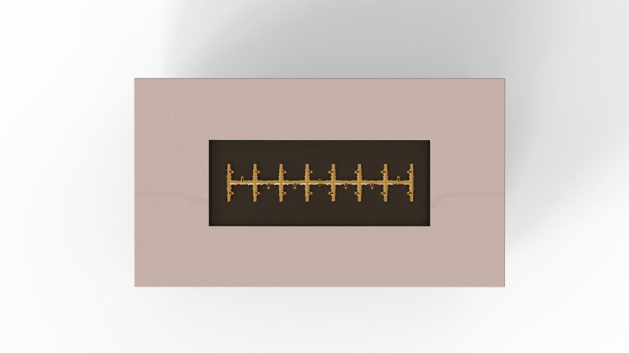 Warming Trends R60-Rectangle 60" x 34" x 18" Sand Pebble Platinum Ignition Natural Gas Fire Table