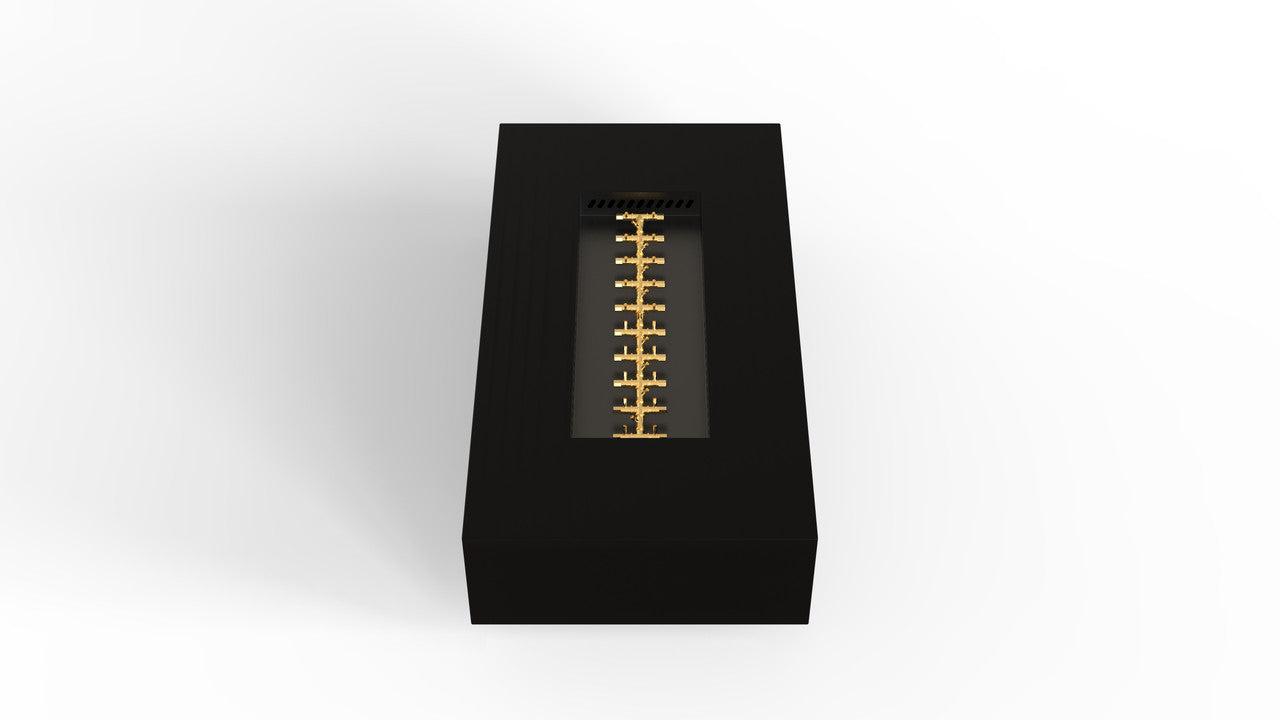 Warming Trends R72-Rectangle 72" x 38" x 18" Black Mercury Ignition Liquid Propane Fire Table