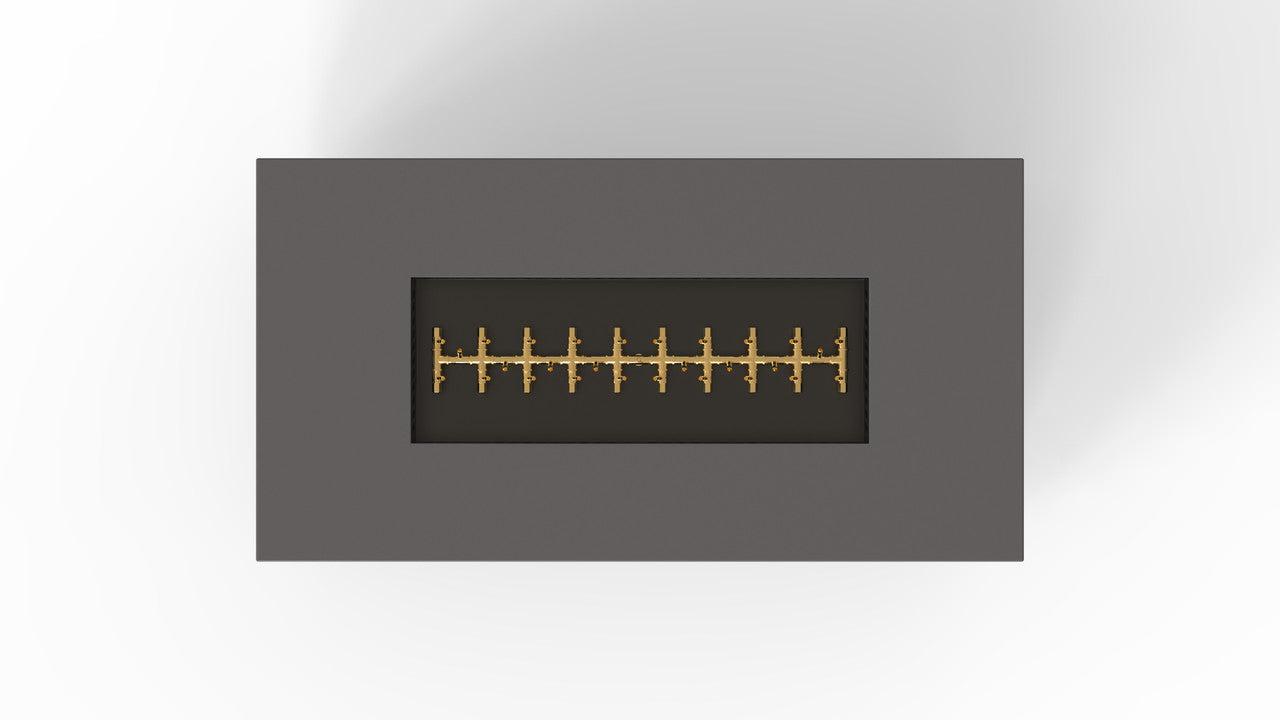 Warming Trends R72-Rectangle 72" x 38" x 18" Charcoal Mercury Ignition Natural Gas Fire Table