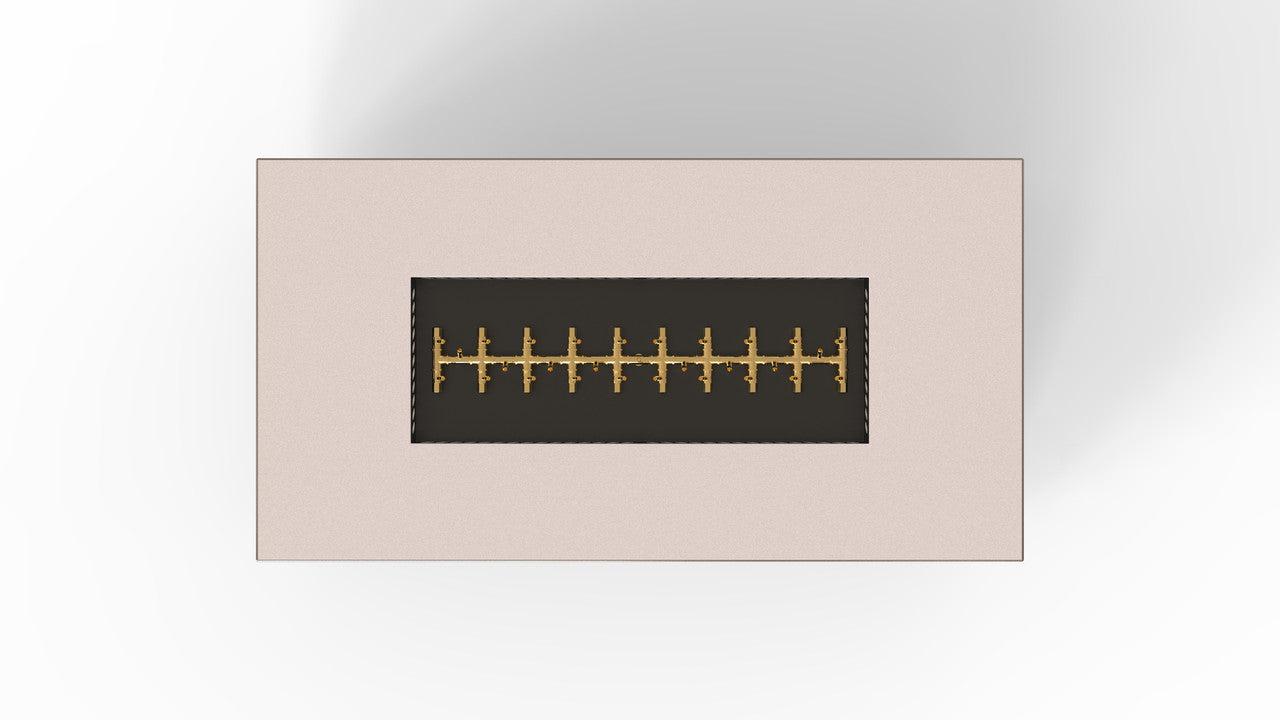 Warming Trends R72-Rectangle 72" x 38" x 18" Sand Pebble PBIK Ignition Liquid Propane Fire Table