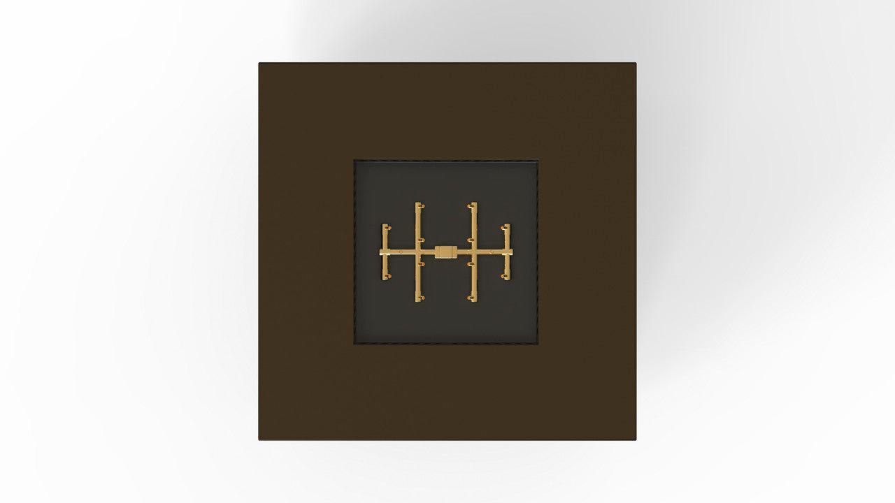 Warming Trends S40-Square 40" x 40" x 18" Bronze Platinum Ignition Liquid Propane Fire Table