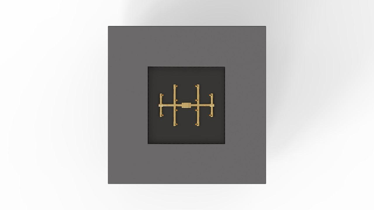 Warming Trends S40-Square 40" x 40" x 18" Charcoal Mercury Ignition Natural Gas Fire Table