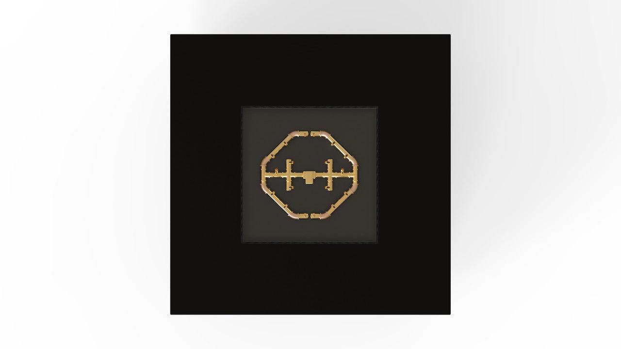 Warming Trends S48-Square 48" x 48" x 18" Black Platinum Ignition Natural Gas Fire Table