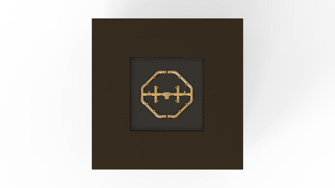 Warming Trends S48-Square 48" x 48" x 18" Bronze Platinum Ignition Liquid Propane Fire Table