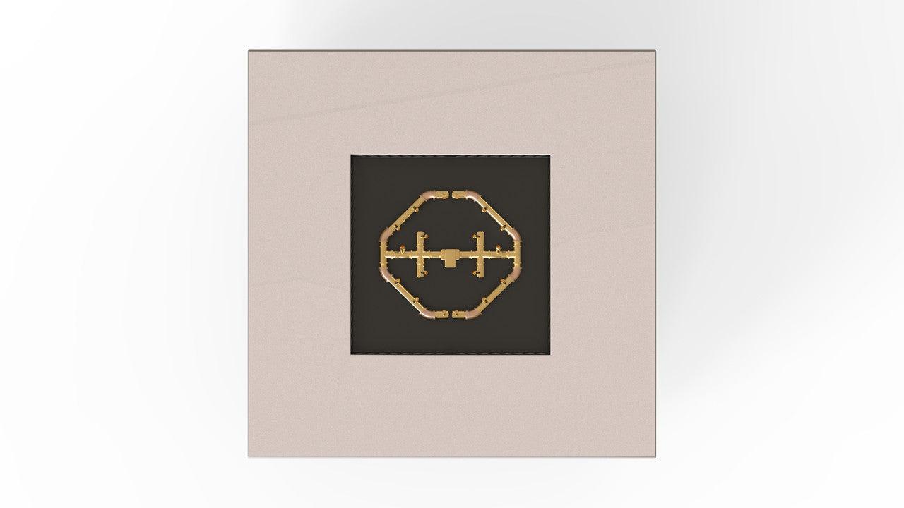 Warming Trends S48-Square 48" x 48" x 18" Sand Pebble PBIK Ignition Liquid Propane Fire Table