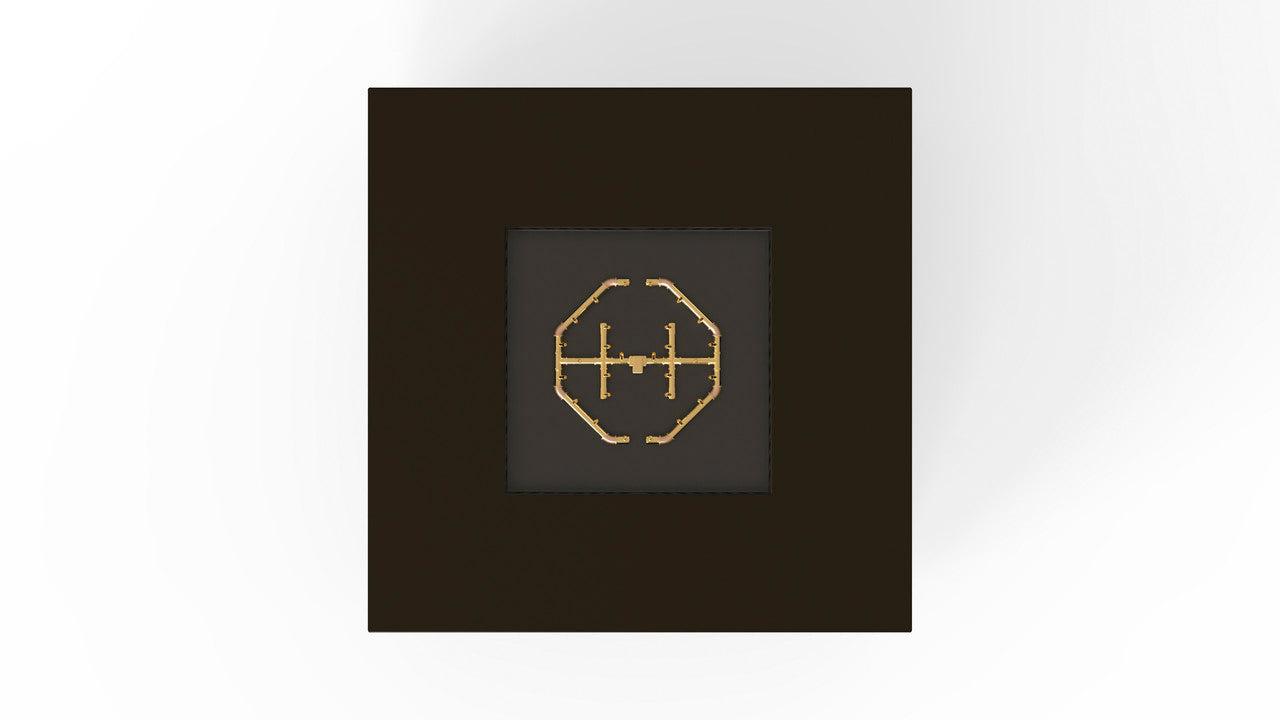 Warming Trends S56-Square 56" x 56" x 18" Black Platinum Ignition Liquid Propane Fire Table