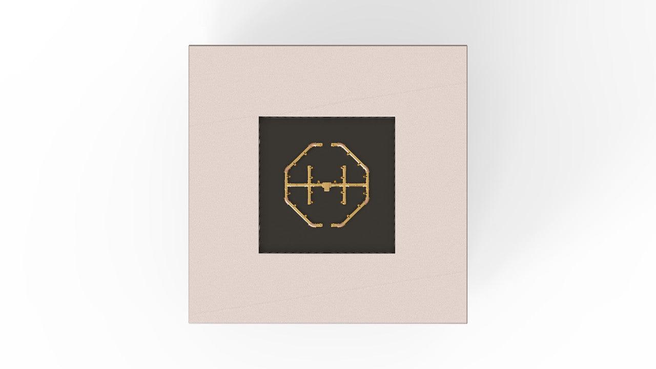 Warming Trends S56-Square 56" x 56" x 18" Sand Pebble Mercury Ignition Natural Gas Fire Table