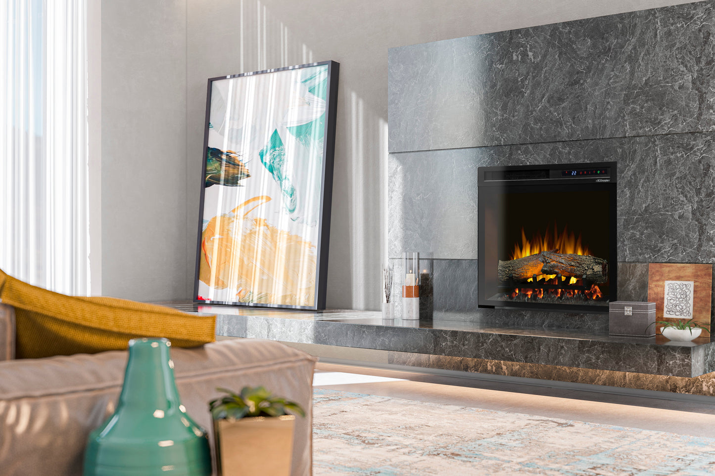 Dimplex Nova 23" Plug-in Electric Firebox With Logs