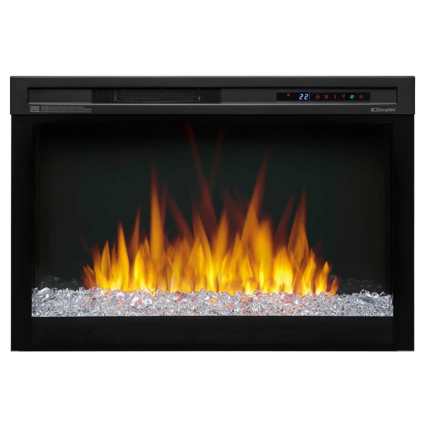 Dimplex Nova 33" Plug-in Electric Firebox With Acrylic Crystals Ember Bed