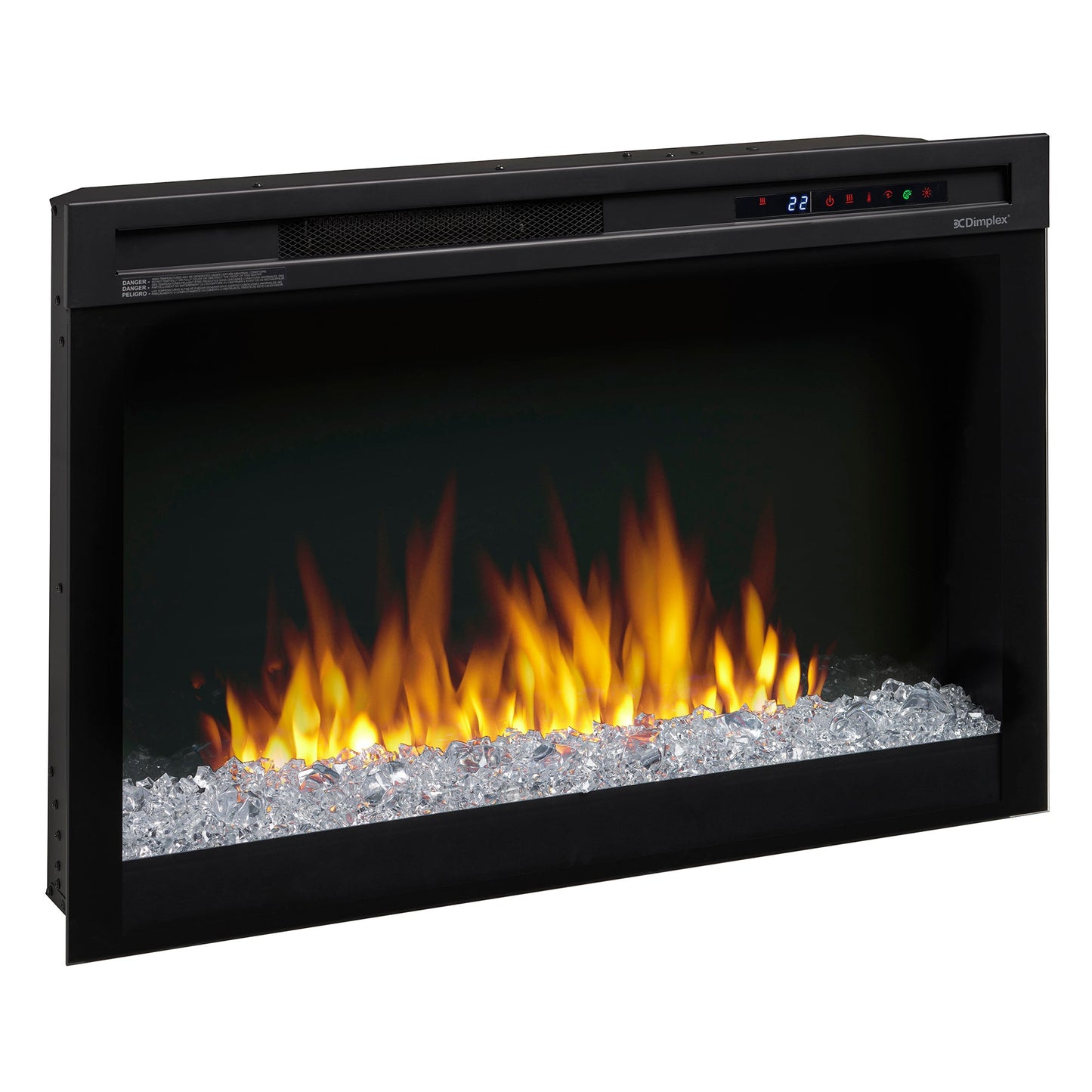 Dimplex Nova 33" Plug-in Electric Firebox With Acrylic Crystals Ember Bed
