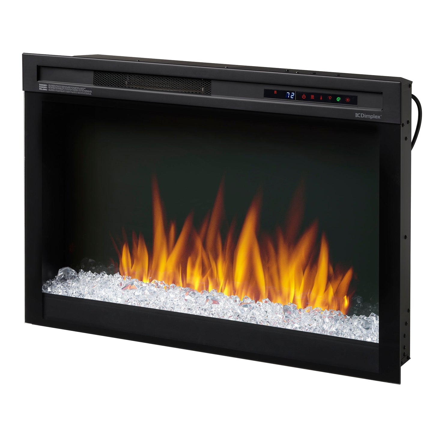 Dimplex Nova 33" Plug-in Electric Firebox With Acrylic Crystals Ember Bed