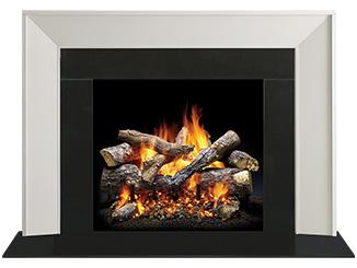 Majestic Signature Series Zimmer C 53" Primed MDF Modern Style Flush Wood Fireplace Mantel