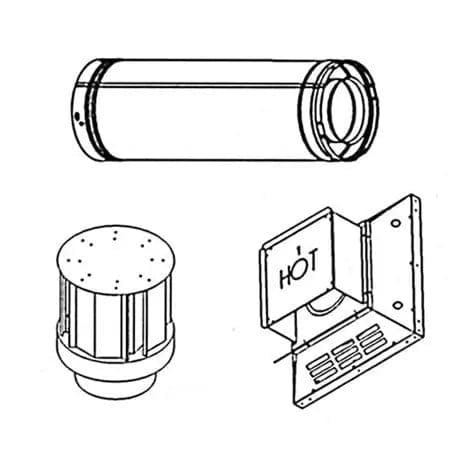 Astria 48-inch Rigid Pipe Stive for Direct Vent System SV4.5L48
