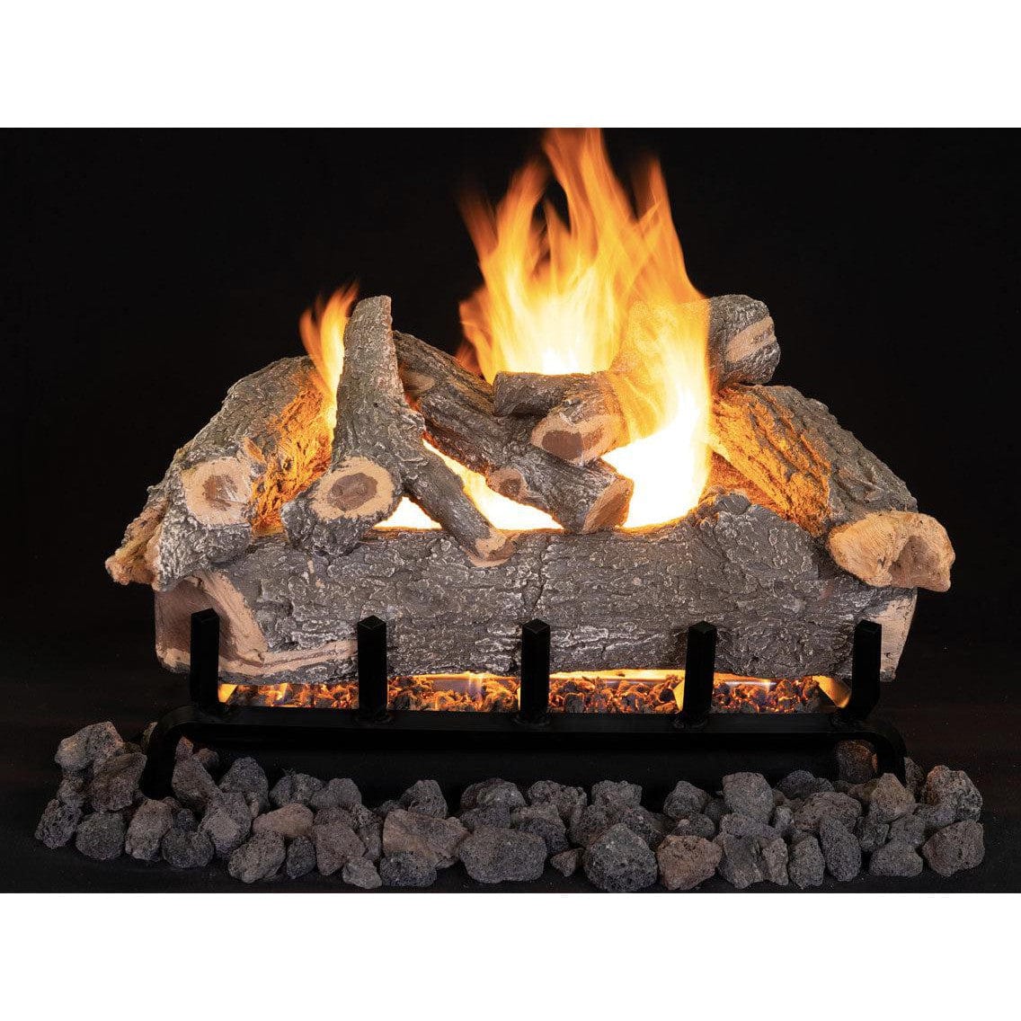 Astria 9-Piece Smoky Weathered Oak Log Set SMOKYWEATHERED36