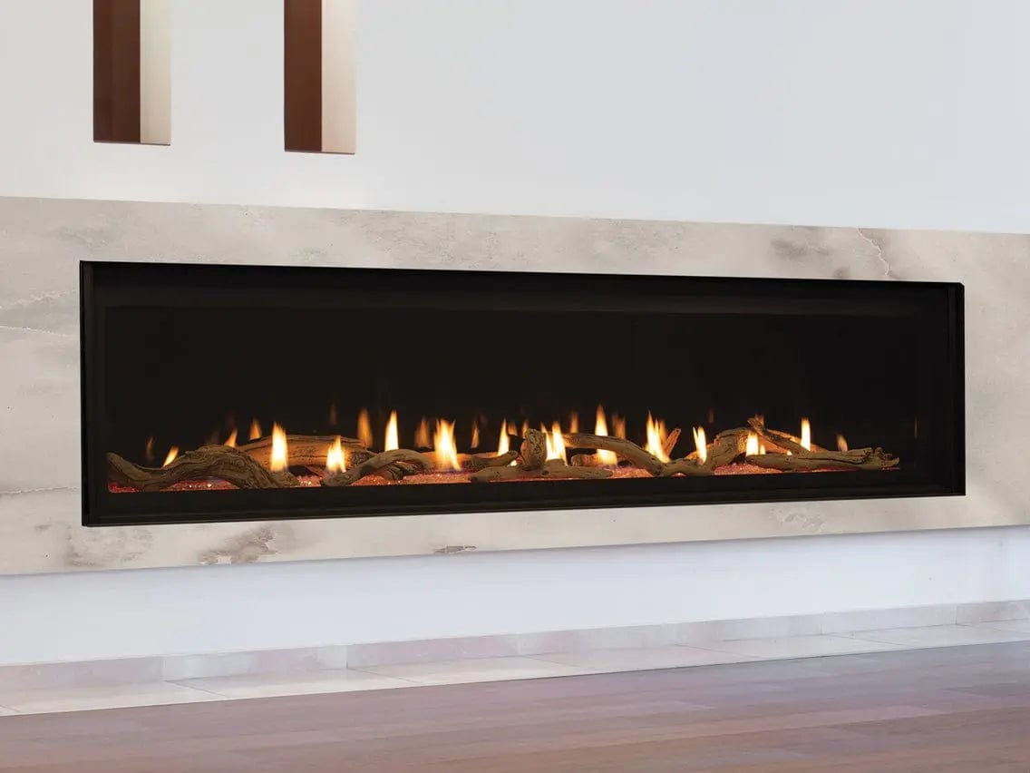 Astria Allume 60 inch DLX Linear Direct Vent Gas Fireplace ALLUMEDLX60TEN-B