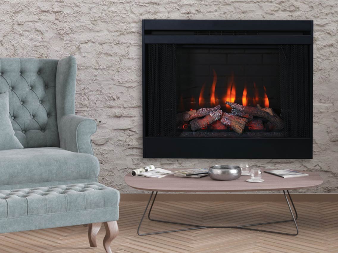 Astria 33 inch Capella Series Traditional Electric Fireplace MPE-33-N