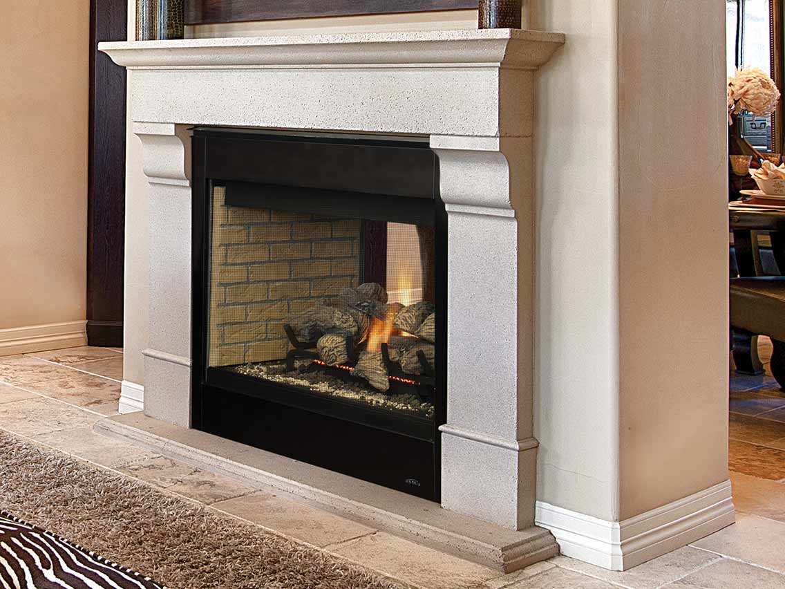 Astria 40 inch Libra See-Through Direct-Vent Fireplace LibraST40DEN