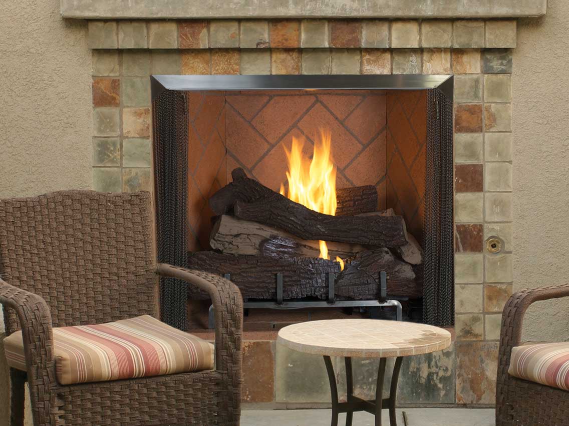 Astria 36 inch Venetian Outdoor Vent-Free Firebox Venetian 36