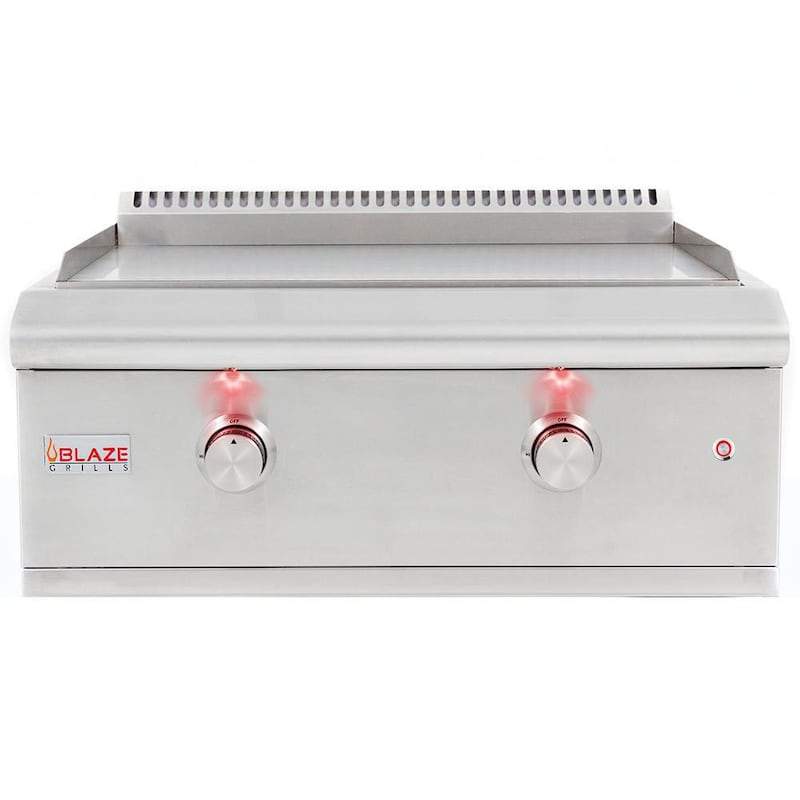 Blaze Premium LTE 30" Built-In Natural Gas Griddle With Lights (BLZ-GRIDDLE-LTE-NG)