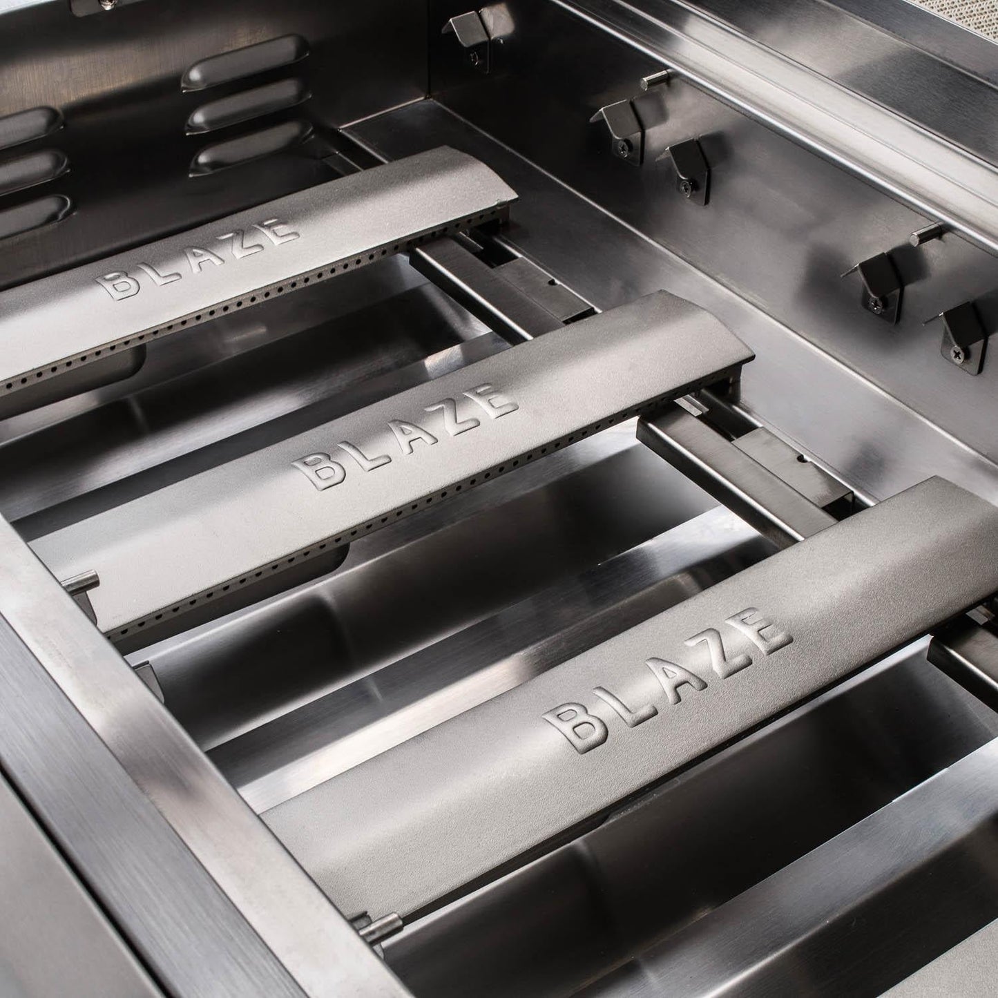 Blaze Grill Package - Premium LTE 40" 5-Burner Built-In Liquid Propane Grill and Side Burner in Stainless Steel
