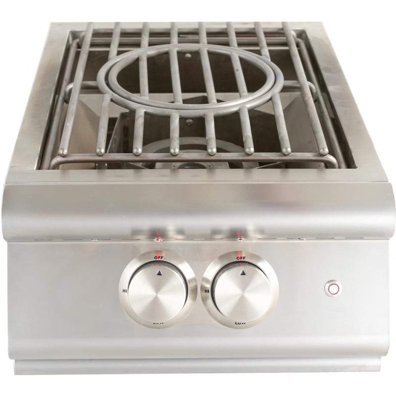 Blaze Premium LTE Built-In High Performance Power Burner W/ Wok Ring & Stainless Steel Lid (BLZ-PBLTE-LP)