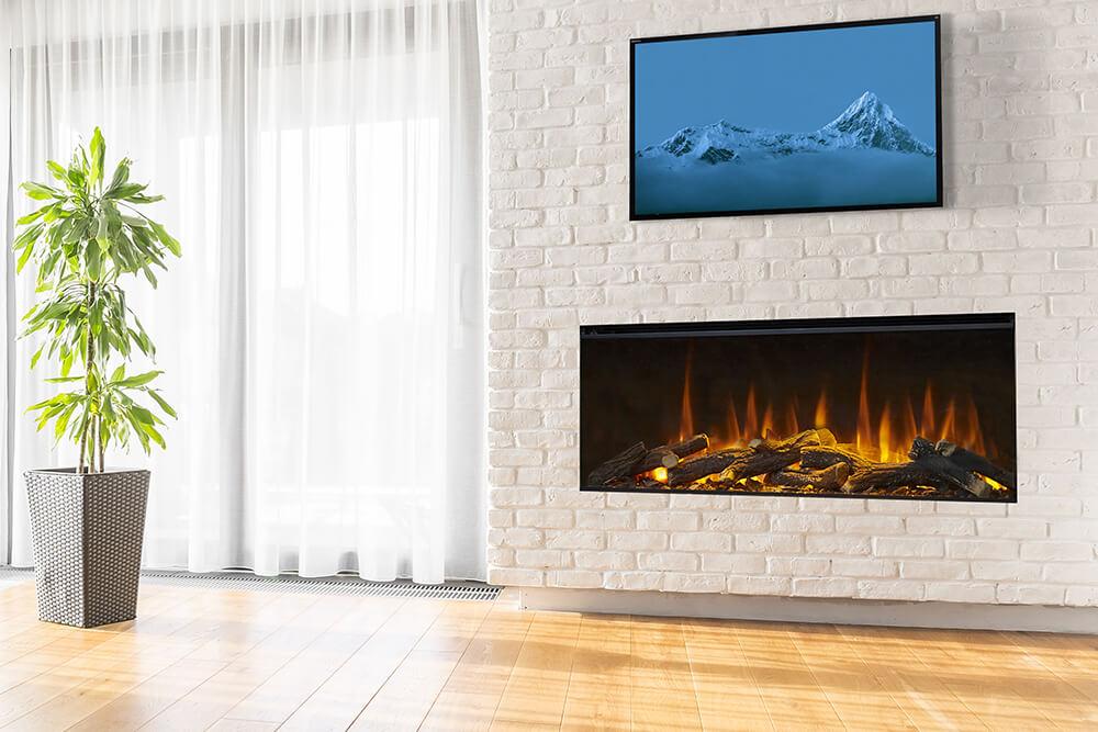 British Fires New Forest 48" Electric Fireplace