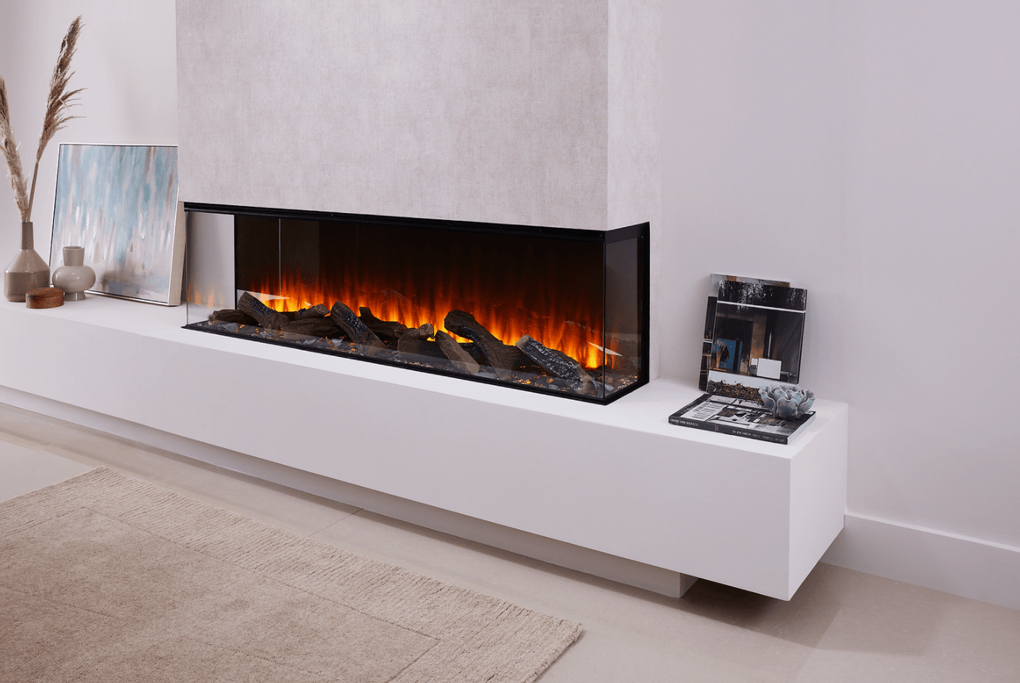 British Fires New Forest 63" Electric Fireplace