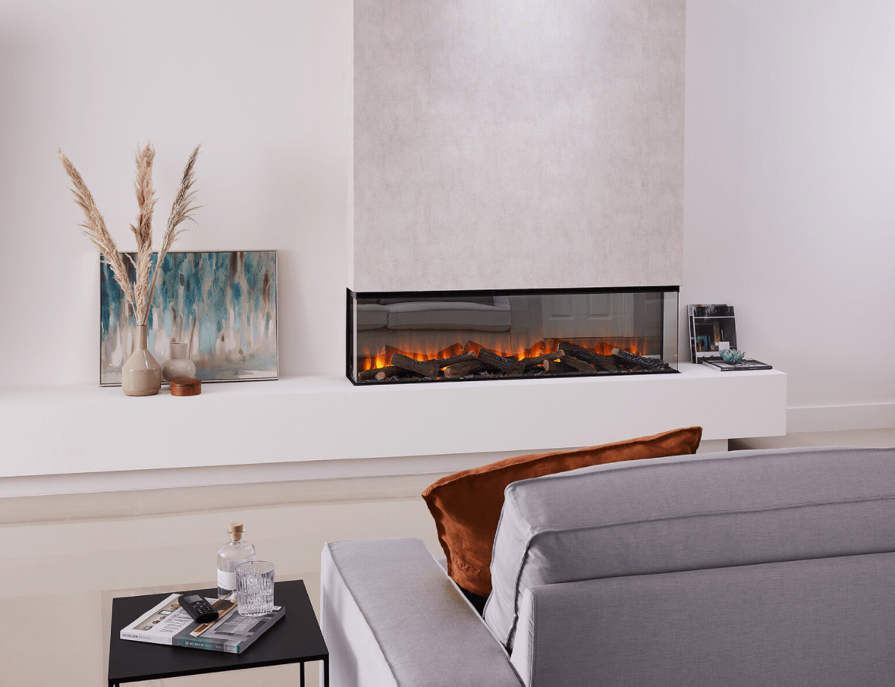 British Fires New Forest 63" Electric Fireplace