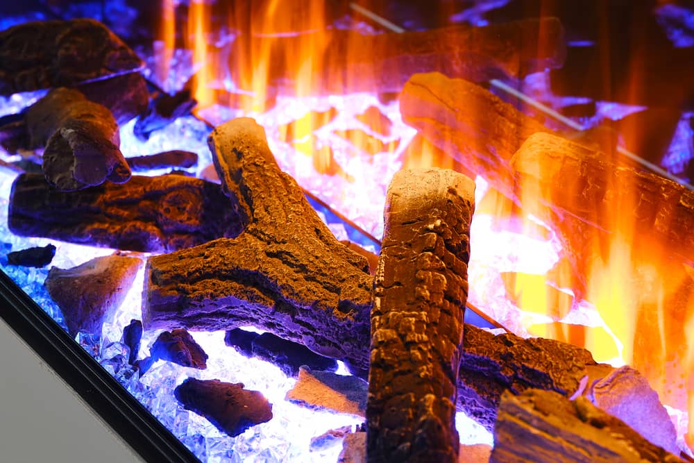 British Fires New Forest 75" Electric Fireplace