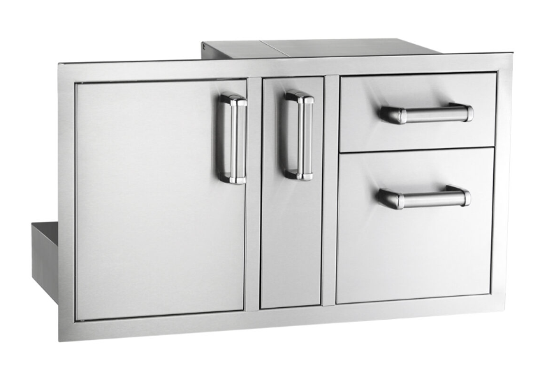 Fire Magic Flush Door/Drawer Combo with Platter Storage