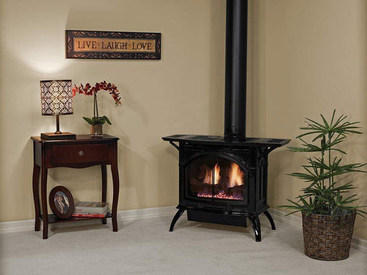 Empire Spirit Stove Cast Iron Porcelain Black Small IP DVP20CC70B