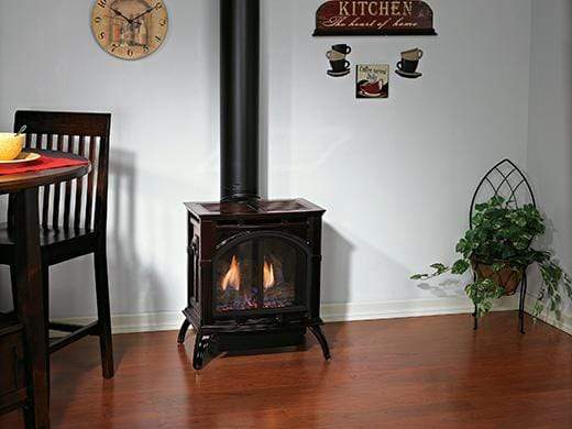 Empire Spirit Stove Cast Iron Porcelain Mahogany Small DVP20CC30MP