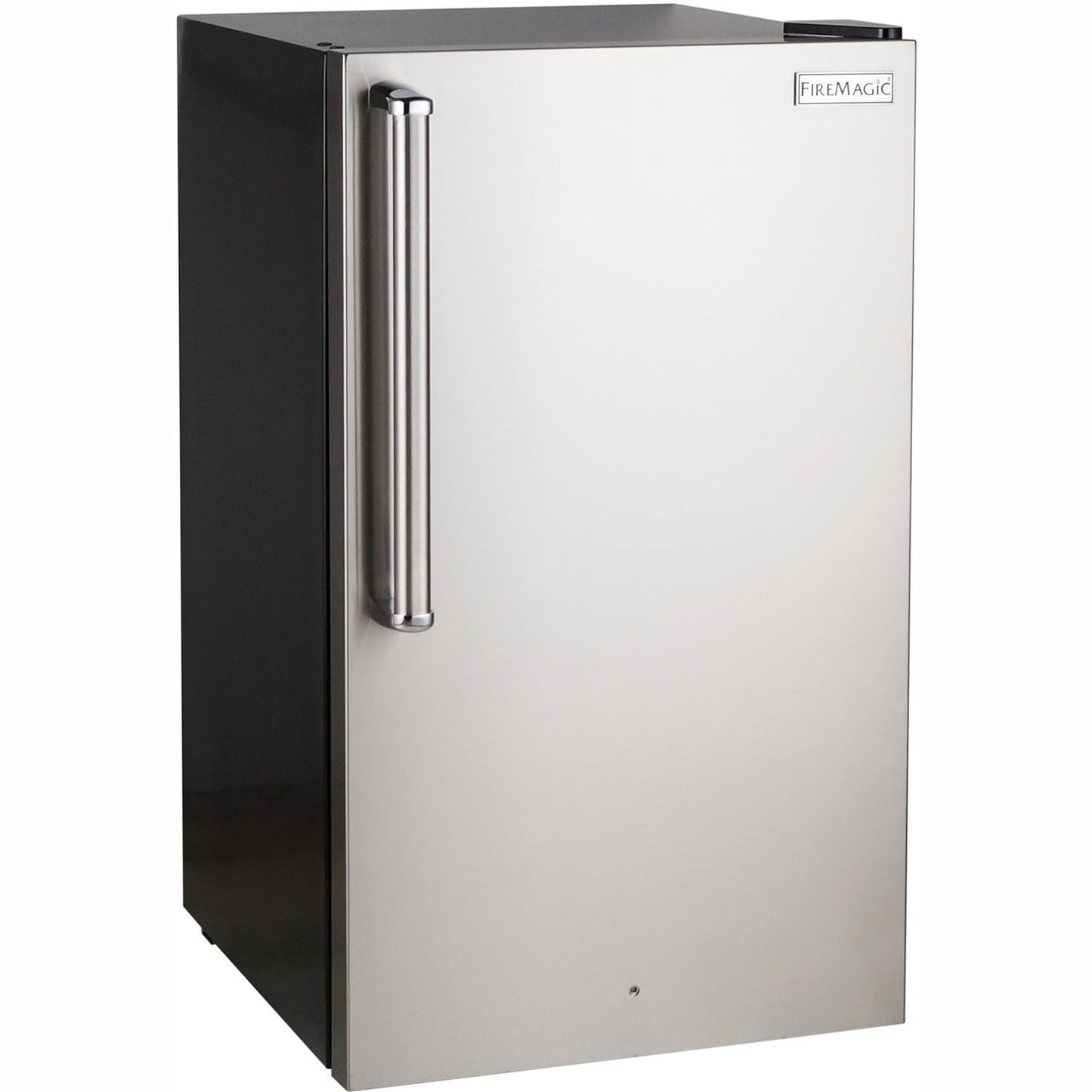 Fire Magic 20-Inch 4.0 Cu. Ft. Premium Right Hinge Compact Refrigerator - Stainless Steel Door / Black Cabinet (3598-DR)