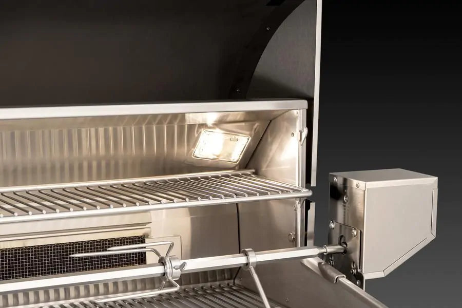 Fire Magic Echelon Diamond E790i 36" Propane Gas Built-In Grill with Backburner, Rotisserie Kit, Magic View Window and Analog Thermometer (E790I-8EAP-W)