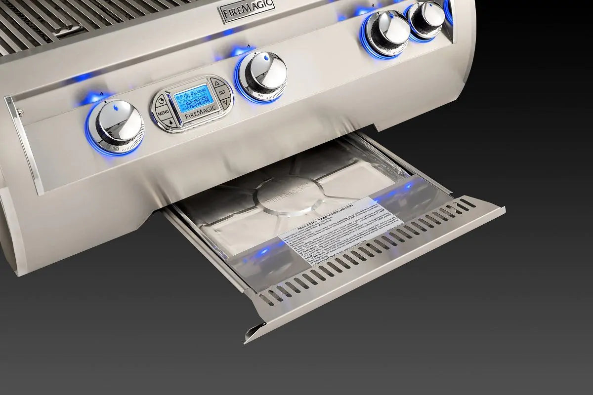 Fire Magic Echelon Diamond E1060s 48" Freestanding Gas Grill With Rotisserie, Power Burner, Digital Thermometer & Magic View Window ,Propane (E1060S-8E1P-51-W)