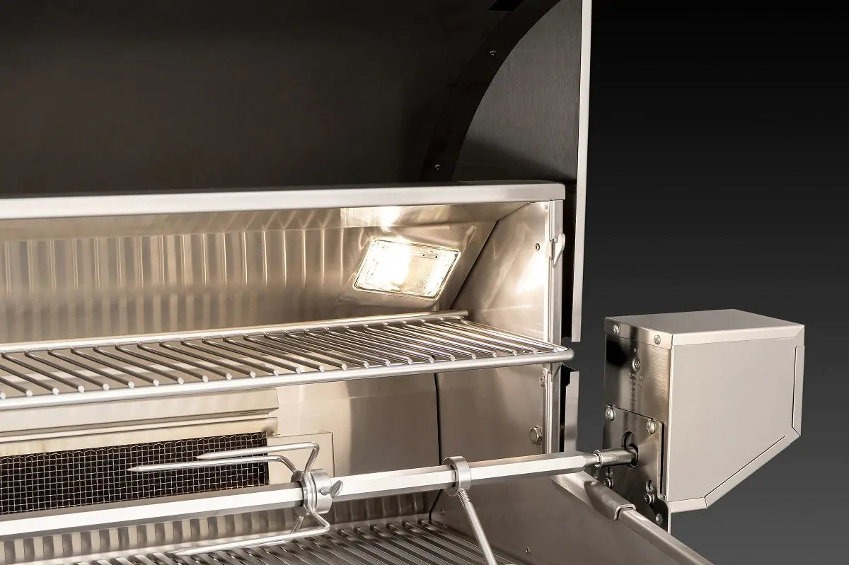 Fire Magic Aurora A830s 46" Propane Gas and Charcoal Freestanding Dual Grill with 1 Sear Burner and Analog Thermometer (A830S-7LAP-61-CB)