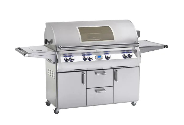 Fire Magic Echelon Diamond E1060s 48" Freestanding Gas Grill With Rotisserie, Single Side Burner, Digital Thermometer & Magic View Window, Natural Gas (E1060S-8E1N-62-W)