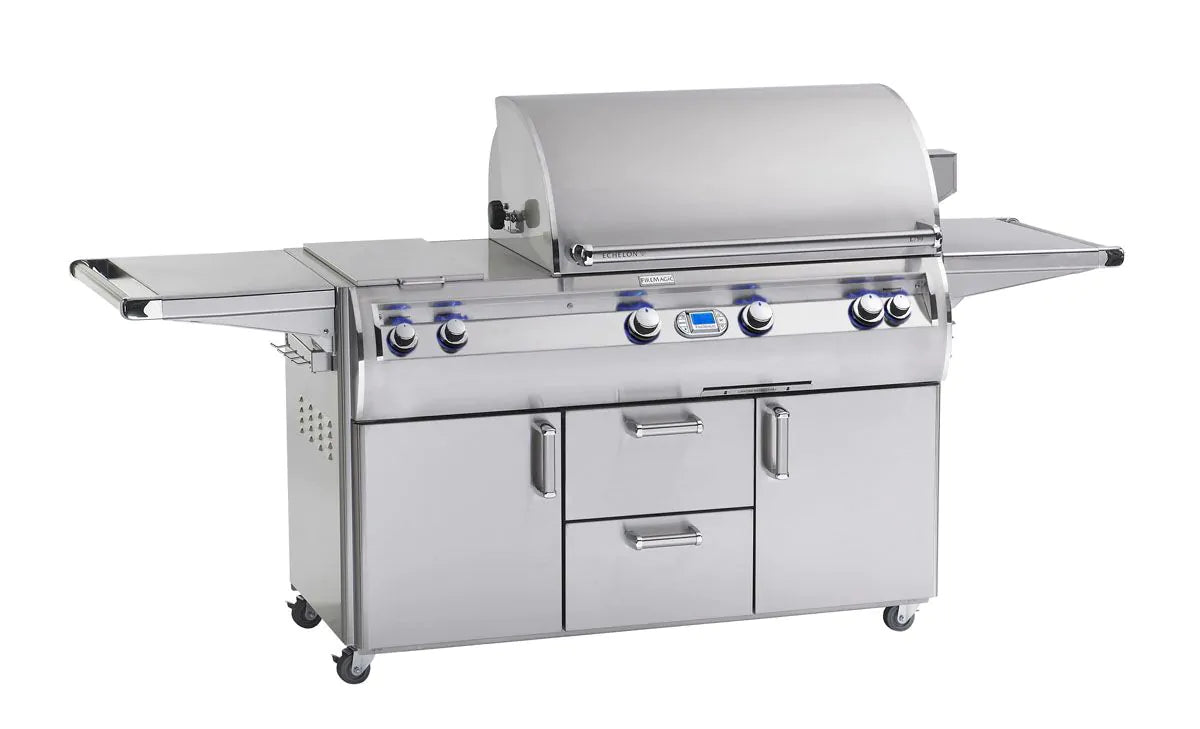Fire Magic Echelon Diamond E790s 36" Freestanding Gas Grill With Rotisserie, Double Side Burner & Digital Thermometer, Natural Gas (E790S-8E1N-71)