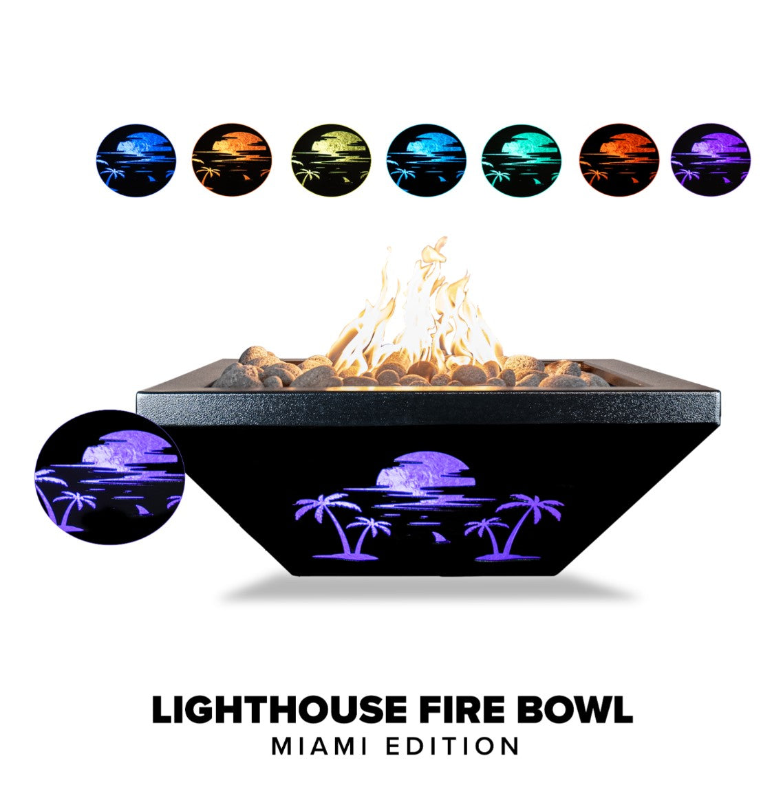 Lighthouse Collection Fire Bowls by The Outdoor Plus - Free Cover Included