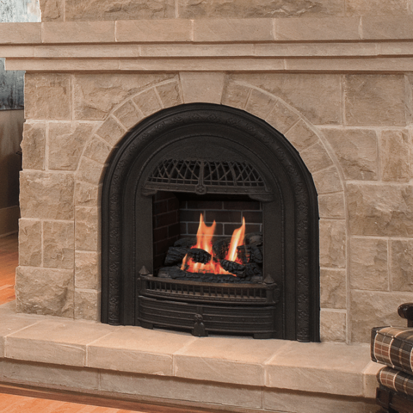 Valor 530 Portrait Zero Clearance Gas Fireplace/Insert - Arch