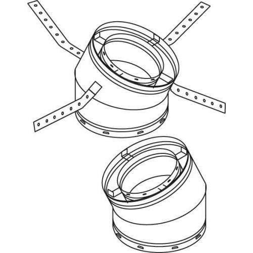 Superior 30 Degree 12-inch HT Offset and 8-inch HT Return 30E-12HTO-8HTR