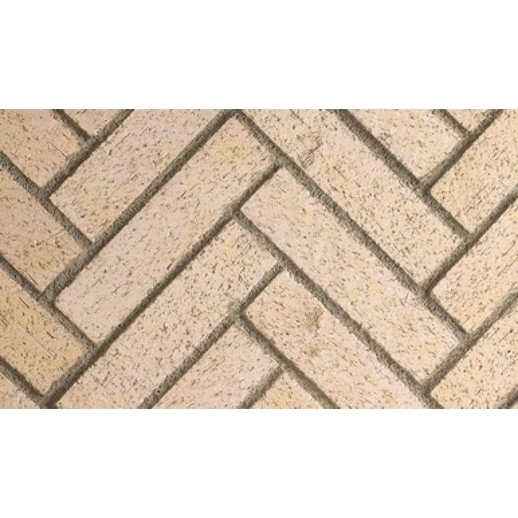 Astria 48 inch Ivory Split Herringbone Brick Liner MOSAIC48IVSH