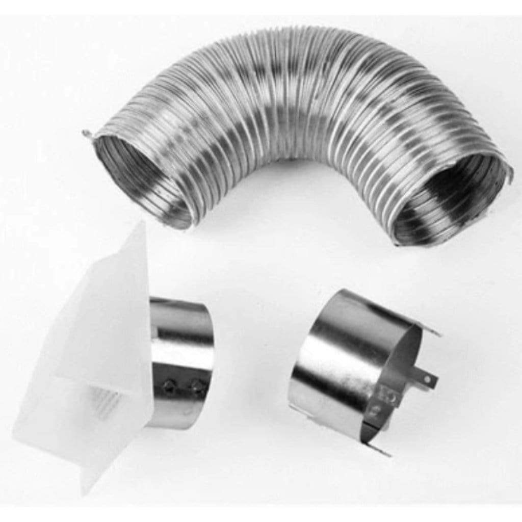 Astria Outside Air Kit Collar, Hood and 3 inch Flex Pipe for Floor Venting AK4F