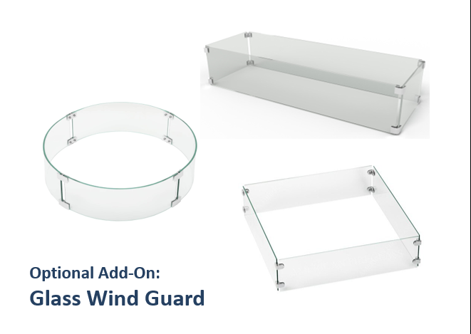 Cabo Linear Concrete Fire Pit by The Outdoor Plus - Free Cover Included