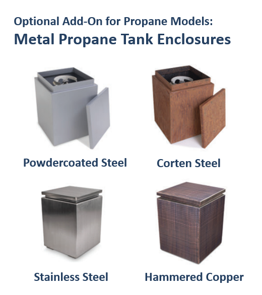 Moderno Metal Fire Pit by The Outdoor Plus - Free Cover Included